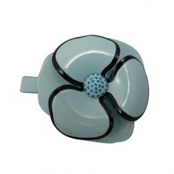 Bico de Pato Camélia Strass e Borda 114281