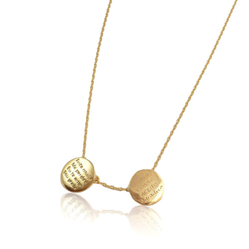 Escapulário Ho'Oponopono Ouro 122207