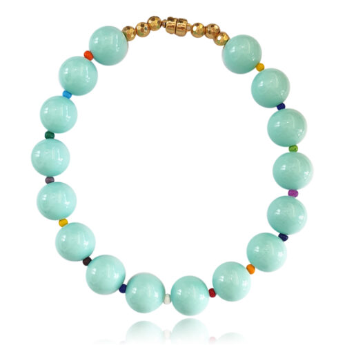 Colar Dots Turquesa 122872