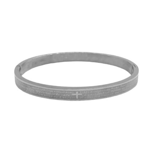 Pulseira Pai Nosso Média 126030 Aço