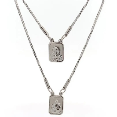 Escapulário Carmelo 128652 Aço