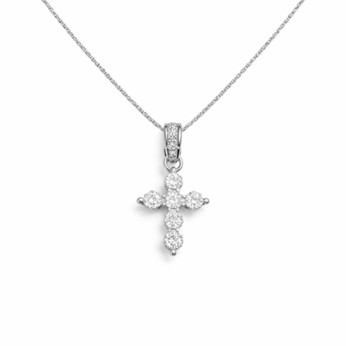 Colar Cruz Santa 132971 (Moissanite)