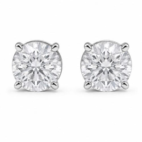 Brinco Round Glam 9.0mm 133576 (Moissanite)