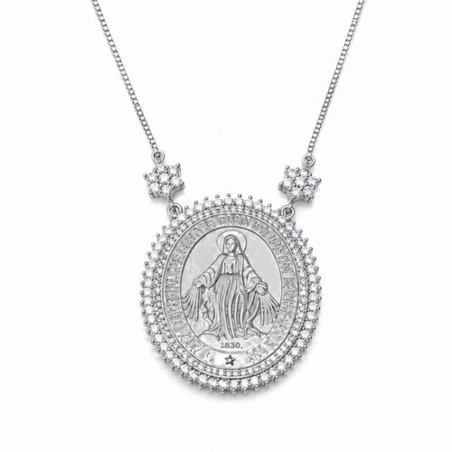 Colar Divina Graça 133186 Ródio